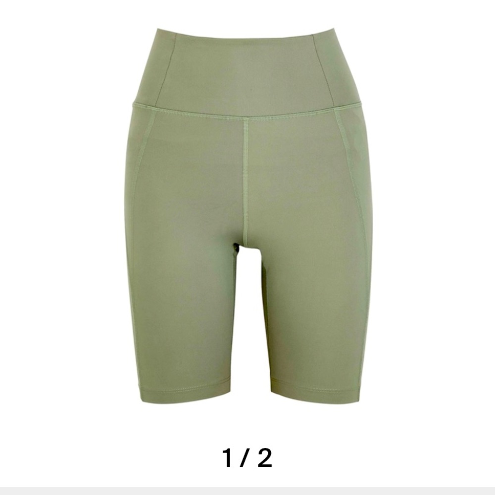 Girlfriend collective high rise bike short L